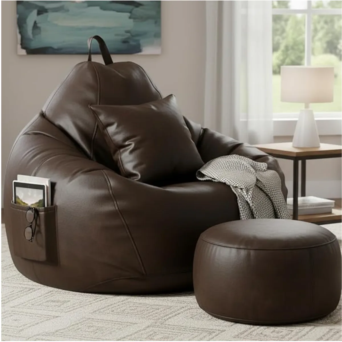 5XL Bean Bag with Footrest