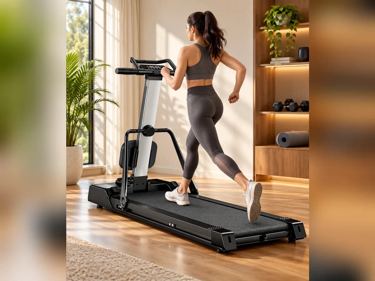 6 HP 3-in-1 Treadmill with Rowing & Ab Trainer