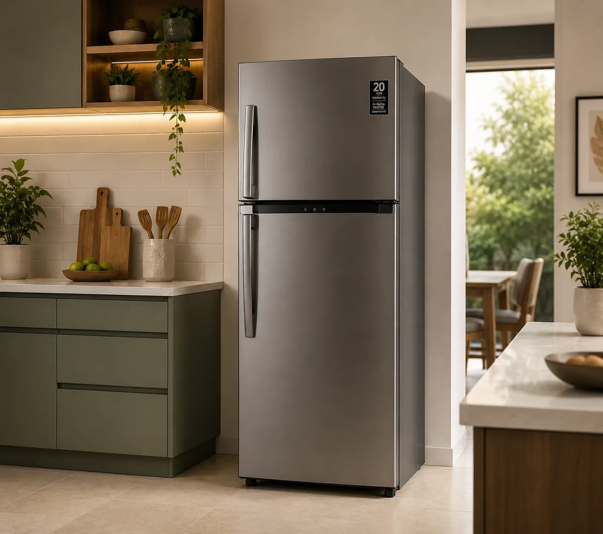 Double door fridge