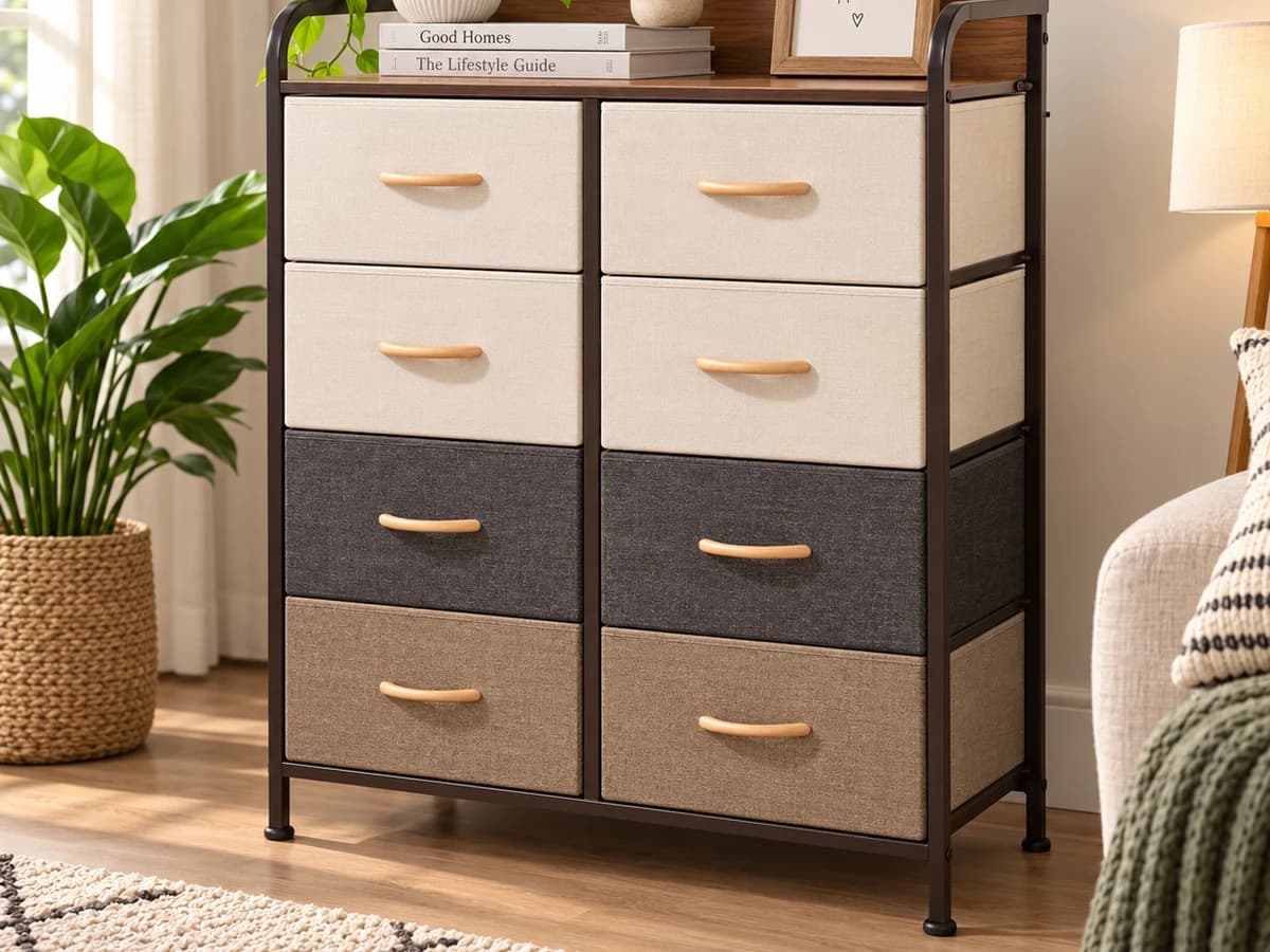 Fabric Chest of 8 Drawers, photo 1 of 2