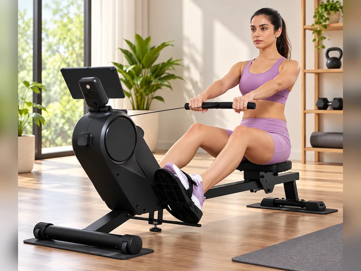 Foldable Magnetic Rowing Machine, photo 1 of 2