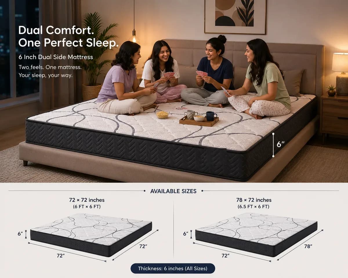King bed 6" Dual-Comfort Mattress