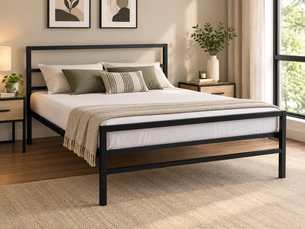 Metal Platform Bed without Mattress, photo 1 of 2