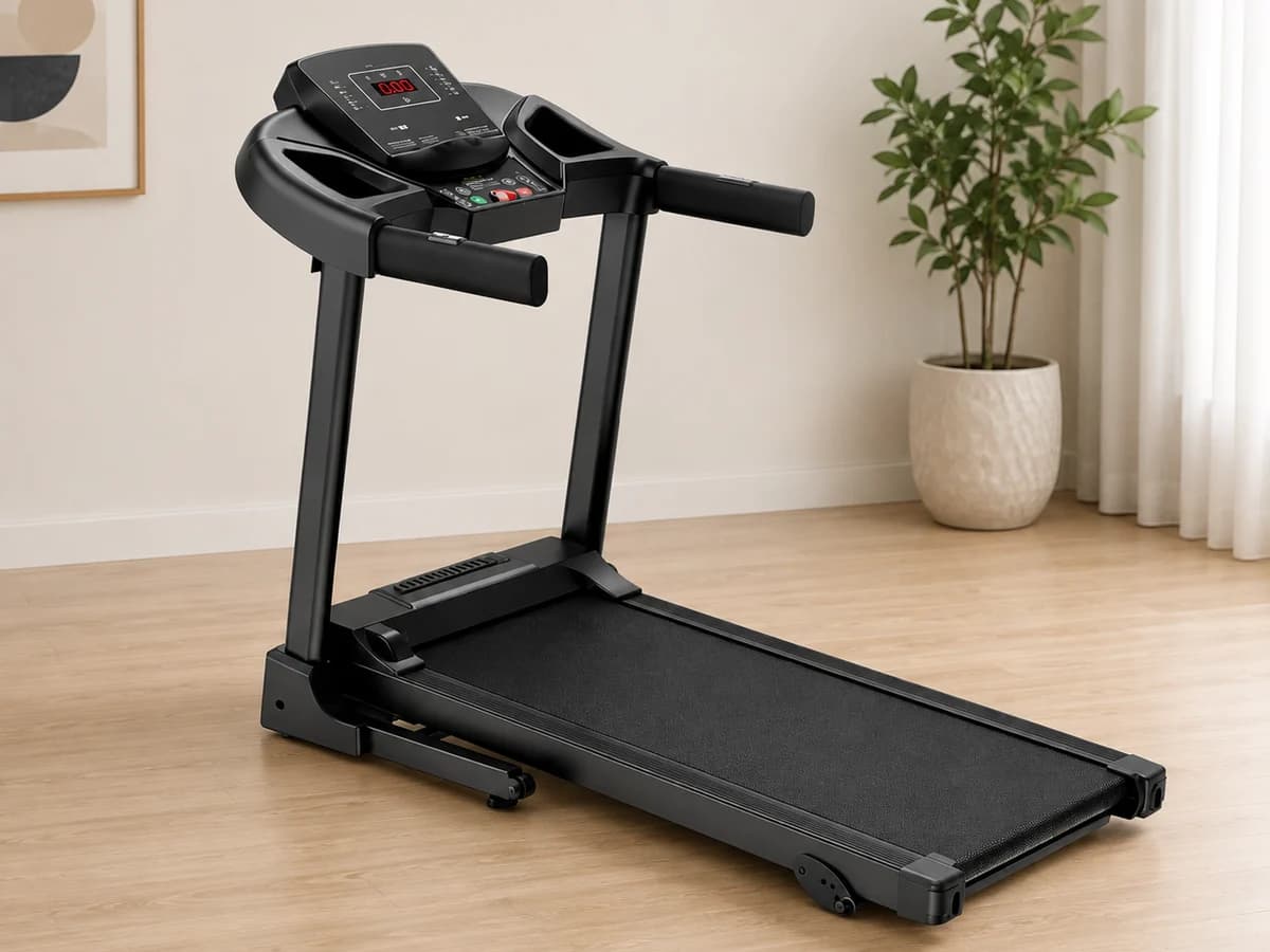 5 HP Motorized Treadmill with 3-Level Manual Incline