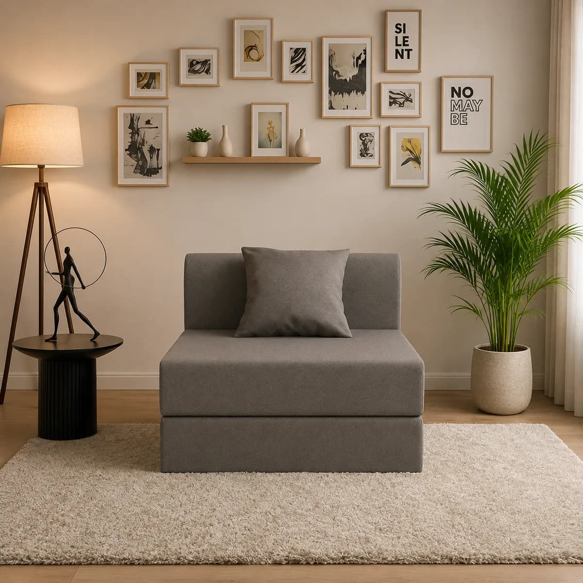 Single Seater 3-in-1 Sofa cum Bed, photo 1 of 2
