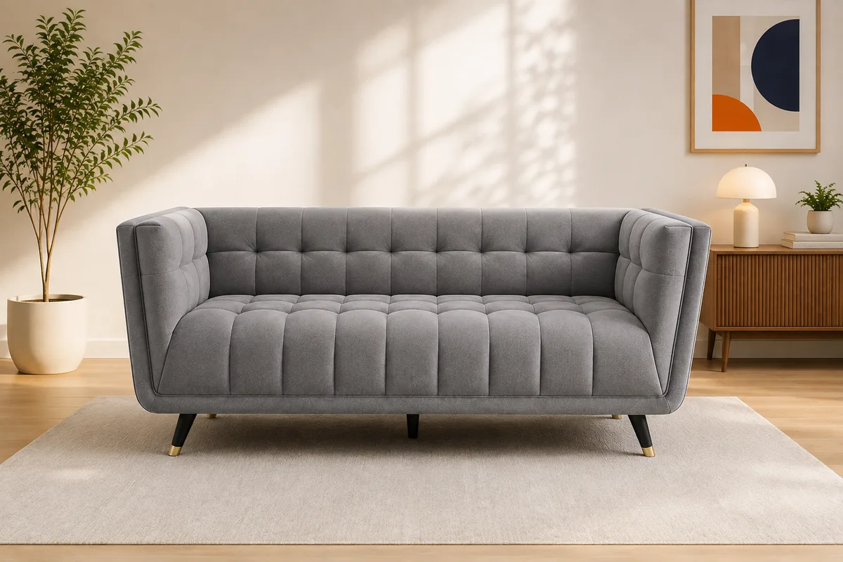 3 Seater Tufted Sofa