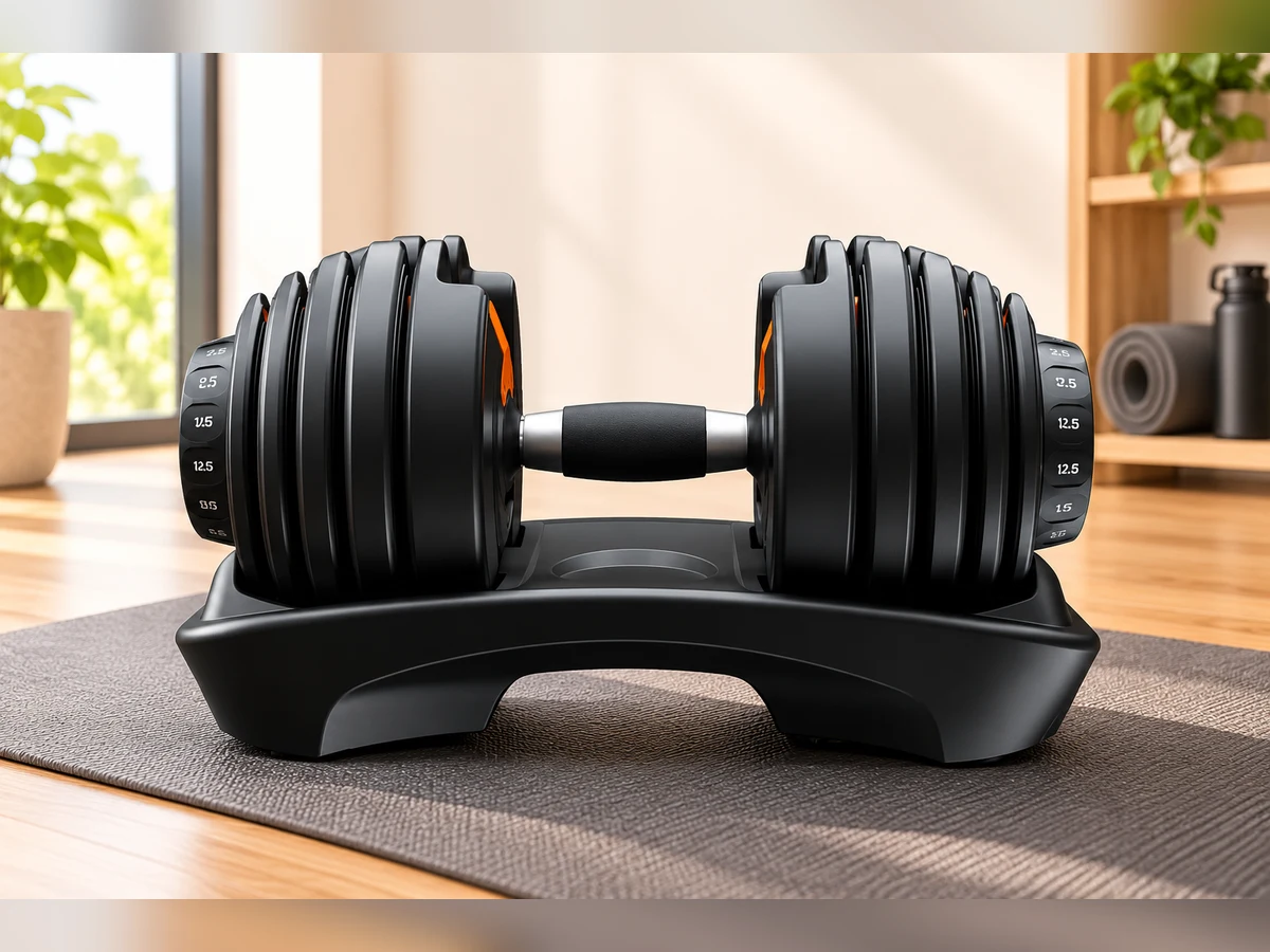 Adjustable Dumbbell Pair, 2.5 to 24 kg, photo 1 of 2