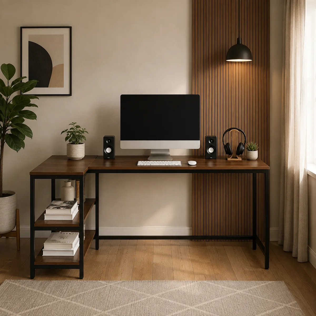 Corner Study Table