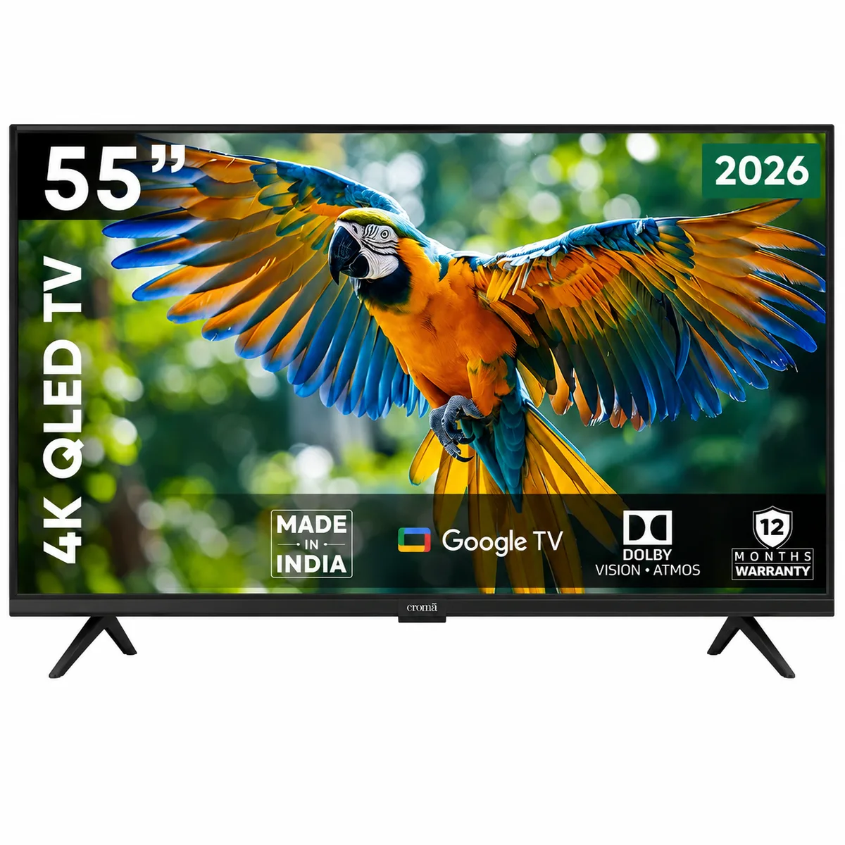 Croma 55" QLED 4K Google TV