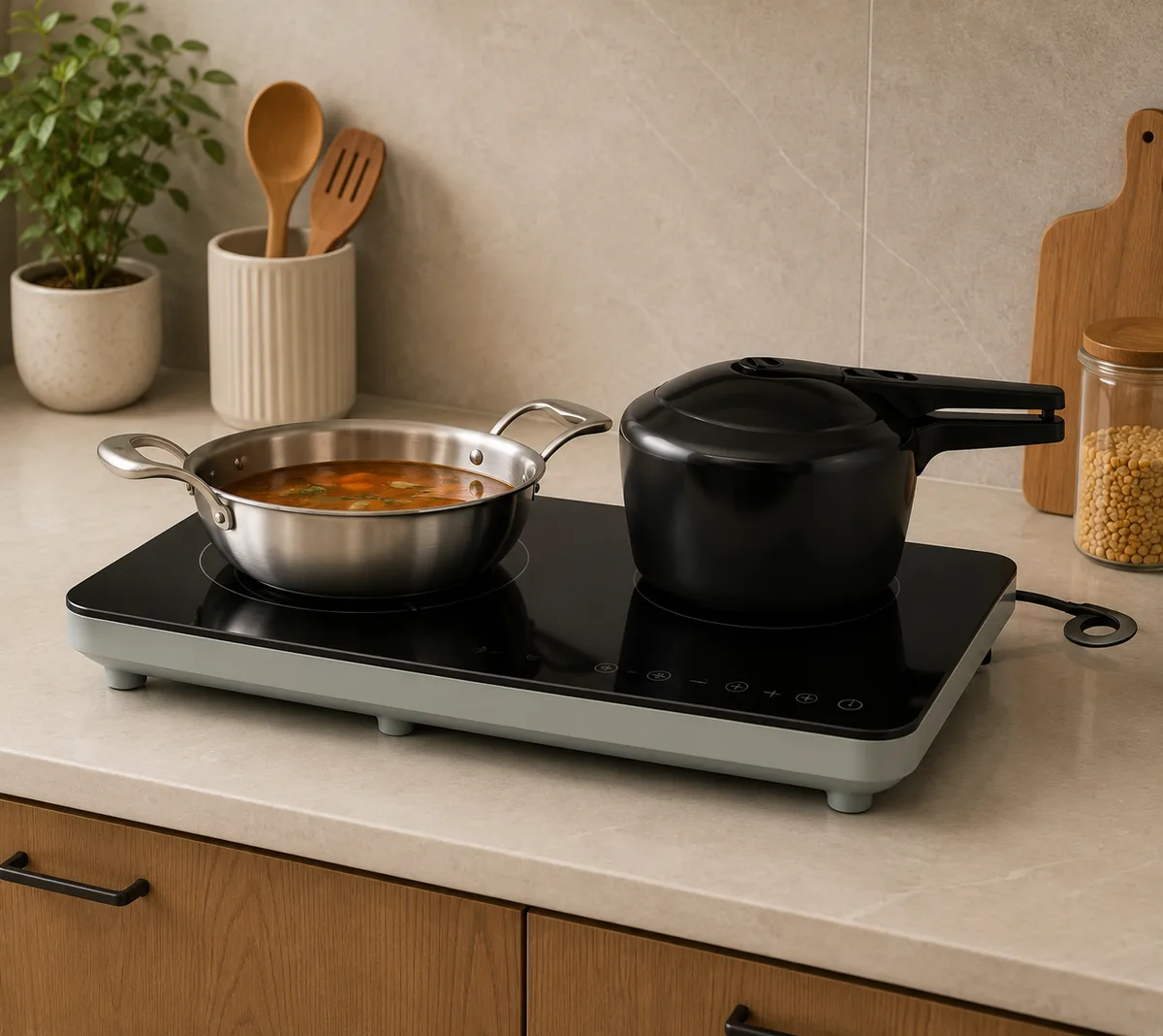 3600W Dual Hob Induction Cooktop