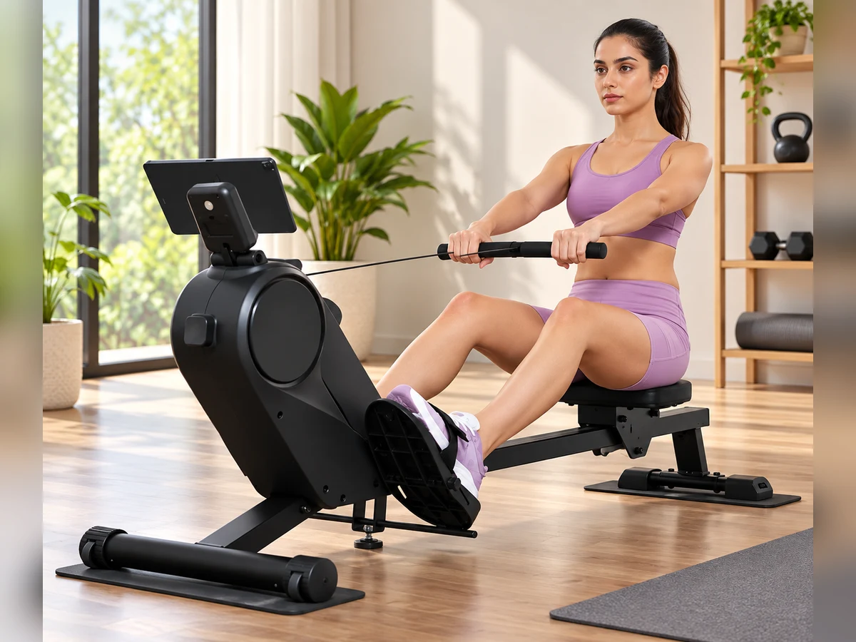 Foldable Magnetic Rowing Machine, photo 1 of 2