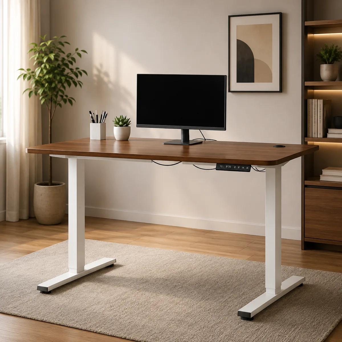 Electric Height Adjustable Study Table (120 cm)