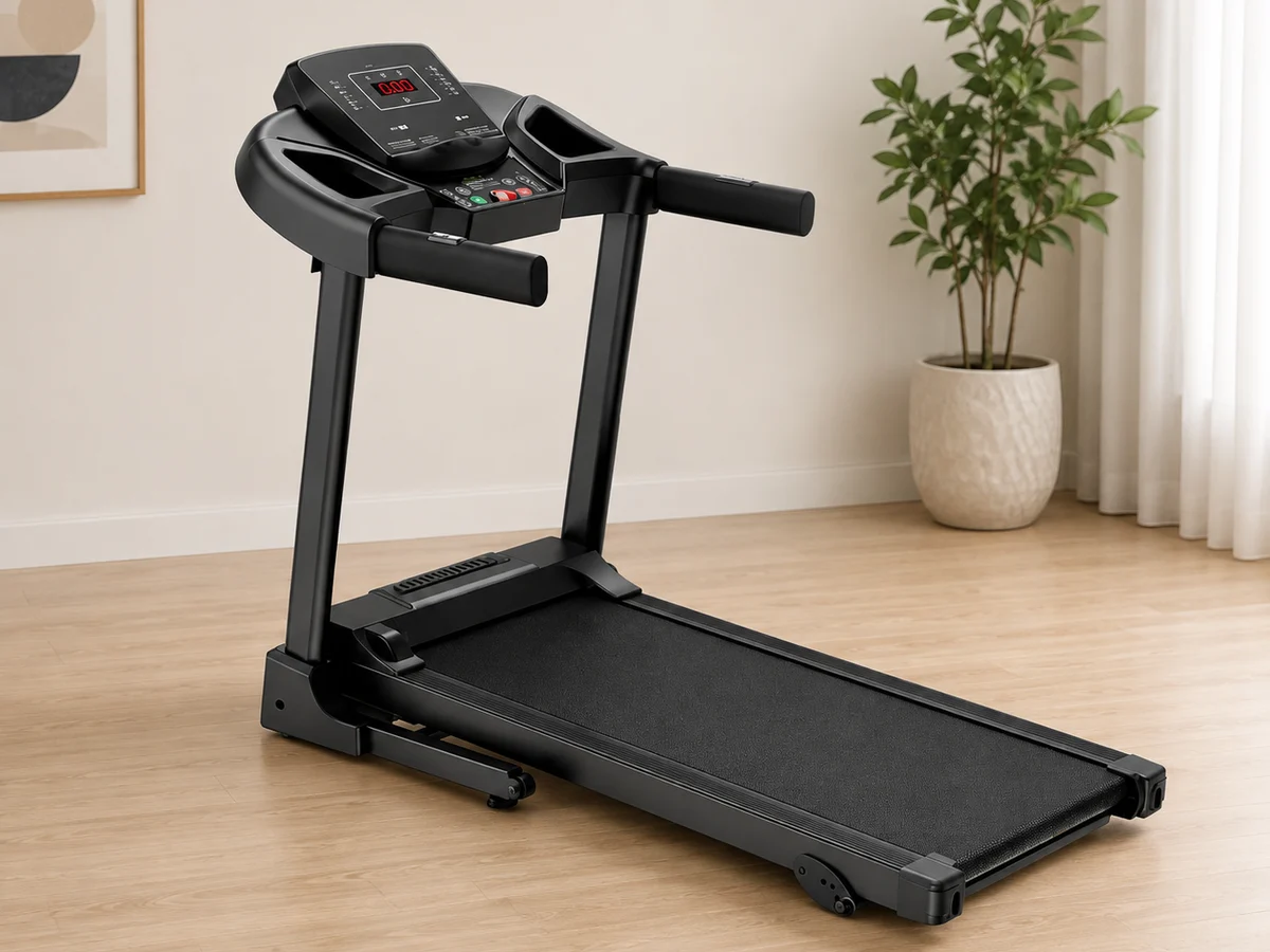 5 HP Motorized Treadmill with 3-Level Manual Incline