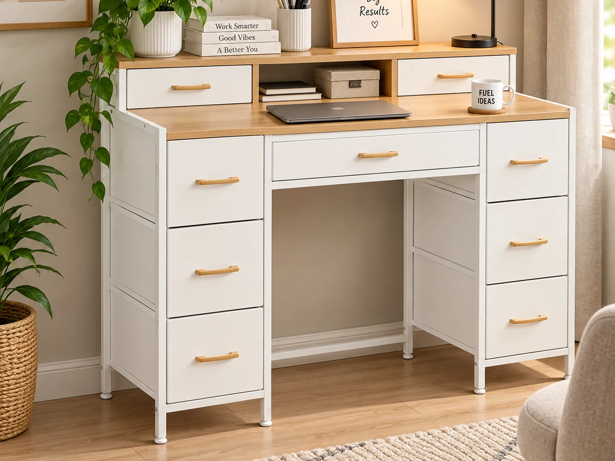 9-Drawer Dresser with Desk, photo 1 of 2