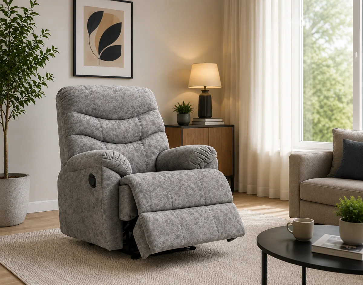 Single Seater Fabric Recliner