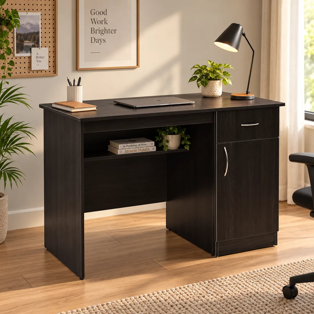 Study Table with Drawer & Cabinet, photo 1 of 2