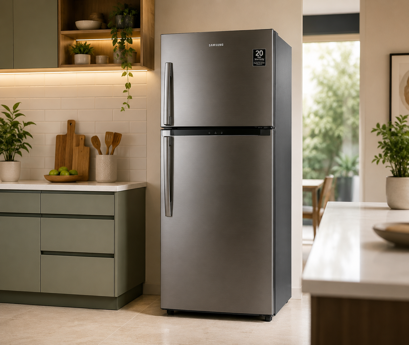Double door fridge (240 litres)