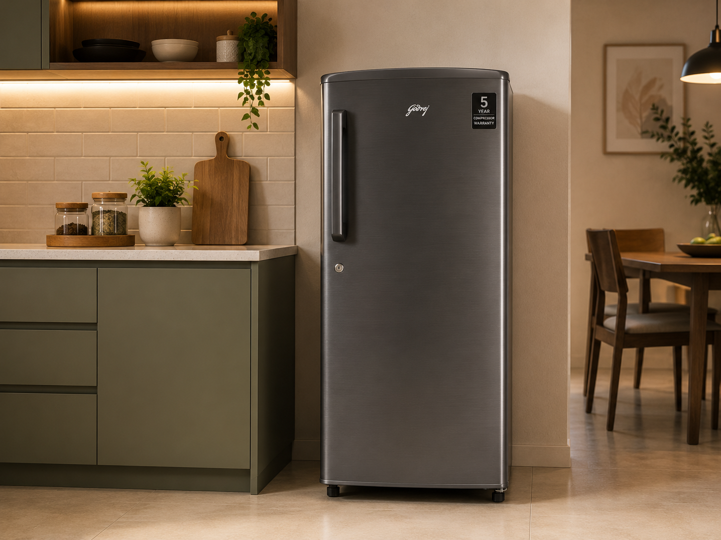 Single door fridge (190 litres)
