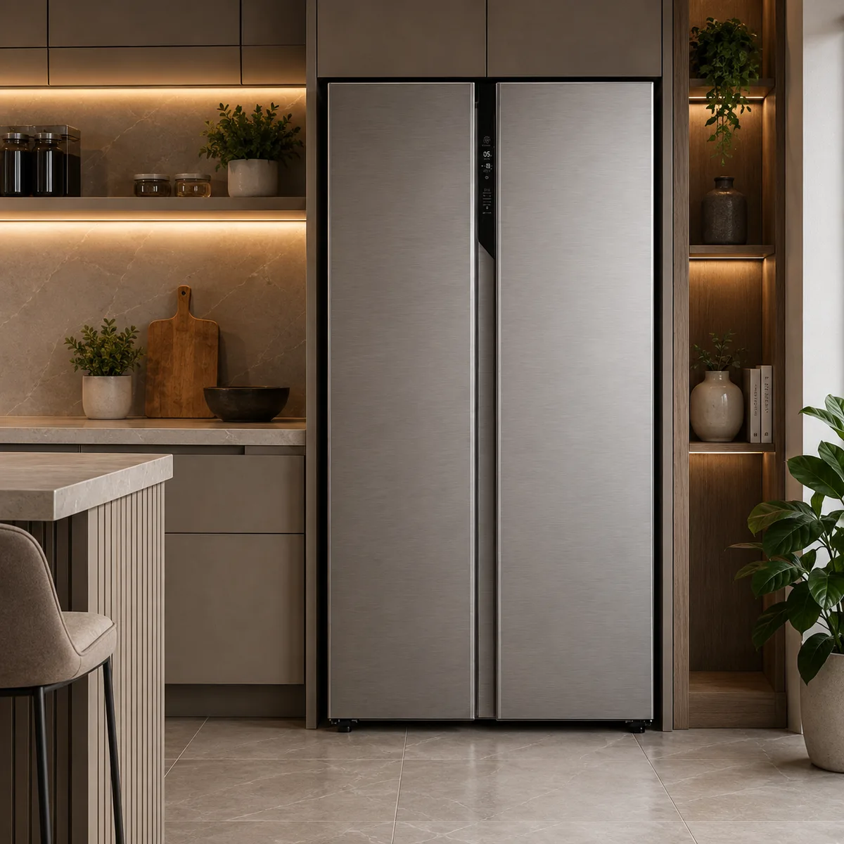 Wi-Fi enabled Side-by-Side Refrigerator